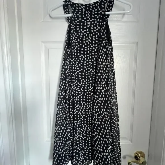 Black and white polka dot dress with baloon bottom Size S - Picture 4 of 6